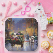 Maltezer Kerstfeestseizoen Papieren Bordje (Feest)