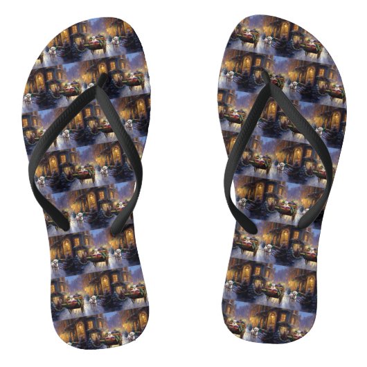 Maltezer Kerstfeestseizoen Teenslippers (Voetbed)
