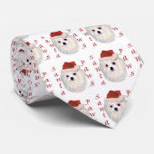 Maltezer Kerstman Pootjes Stropdas (Opgerold)