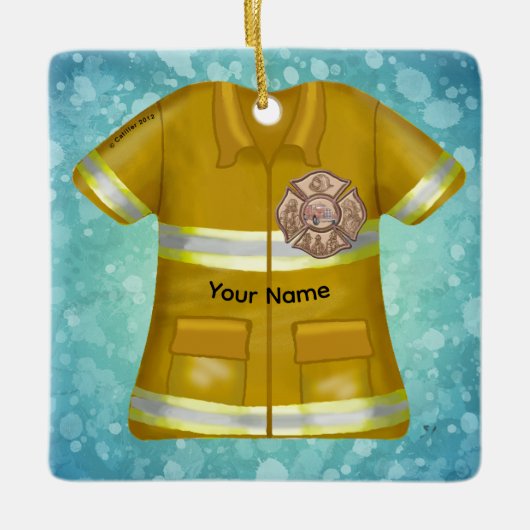 Maltezer Kruis brandweerman ornament  (Voorkant)