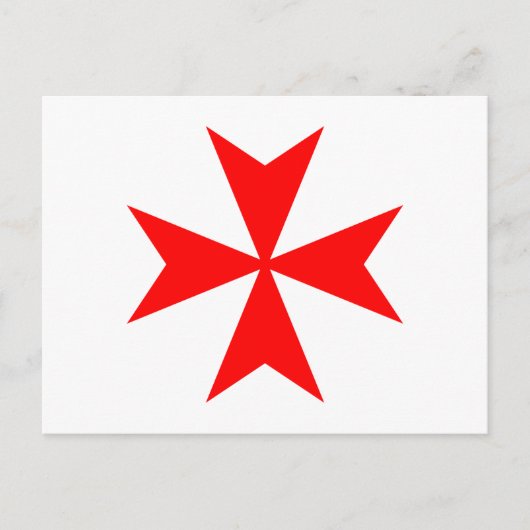 Maltezer Kruis Briefkaart (Voorkant)