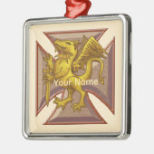 Maltezer Kruis Draak ornament (Links)