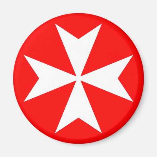 Maltezer Kruis Magneet (Voorkant)