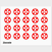 Maltezer Kruis Ronde Sticker (Vel)