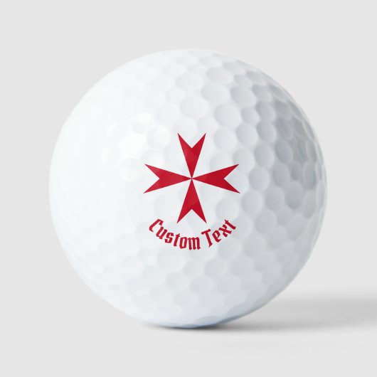 Maltezer Kruis Symbool Golfballen (Voorkant)