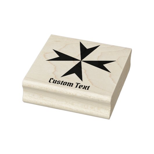 Maltezer Kruis Symbool Rubberstempel (Stempel)