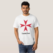 Maltezer Kruis Symbool T-shirt (Voorkant volledig)