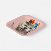 Maltezer Paw-ty Bord | Roze Puppy Feestje (Gebogen)