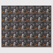 Maltezer Pompoenen Halloween Griezelen Cadeaupapier (Vlak)