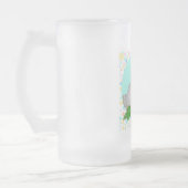 Maltezer Pup met Bellen Matglas Bierpul (Links)