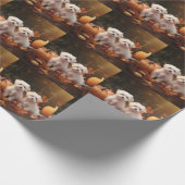 Maltezer Puppy Autumn Delight Pumpkin Cadeaupapier (Hoek)