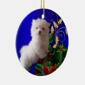 Maltezer Puppy Hond Ornament (Rechts)