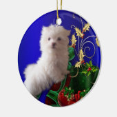 Maltezer Puppy Hond Ornament (Links)