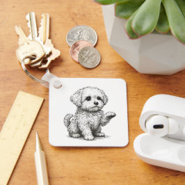 Maltezer Puppy Sleutelhanger