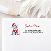 Maltezer Santa-jas Kerst Retouradres Etiket (Insitu)