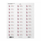 Maltezer Santa-jas Kerst Retouradres Etiket (Full Sheet)
