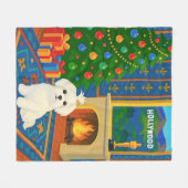 Maltezer Vakantie Fleece Deken (Voorkant (Horizontaal))