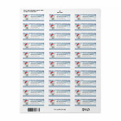 Maltezerhond Retouradreslabels Etiket (Full Sheet)
