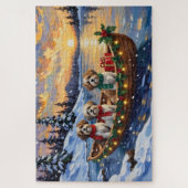 Malti Tzu Christmas Boat Holiday Legpuzzel (Verticaal)