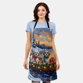 Malti Tzu Christmas Boat Holiday Schort (Gedragen)