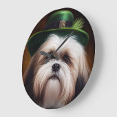 Malti Tzu Dog in St. Patrick's Day Dress Grote Klok (Hoek)