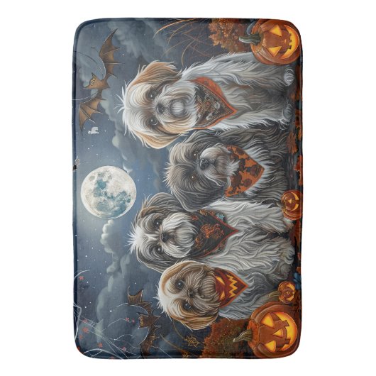 Malti Tzu Halloween Spooky Badmat (Voorkant Verticaal)