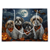 Malti Tzu Halloween Spooky Groot Cadeauzakje (Voorkant)