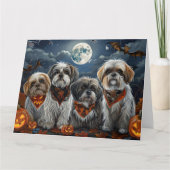 Malti Tzu Halloween Spooky Kaart (Voorkant)