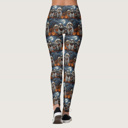 Malti Tzu Halloween Spooky Leggings (Achterkant)