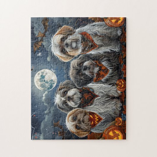 Malti Tzu Halloween Spooky Legpuzzel (Verticaal)