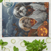 Malti Tzu Halloween Spooky Theedoek (Gevouwen)