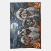 Malti Tzu Halloween Spooky Theedoek (Verticaal)