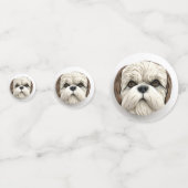 Malti Tzu Hond 3D Geïnspireerd Confetti (Voorkanten)