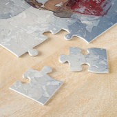 Malti Tzu Hond in Sledge Laat het Sneeuw Kerstmis Legpuzzel (Zijkant)