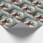 Malti Tzu Hond in Sneeuw Kerstmis Cadeaupapier (Hoek)