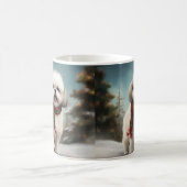 Malti Tzu Hond in Sneeuw Kerstmis Koffiemok (Center)