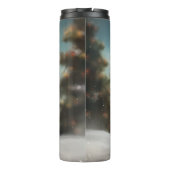 Malti Tzu Hond in Sneeuw Kerstmis Thermosbeker (Achterkant)