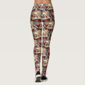 Malti Tzu Hond Kerstfeest Leggings (Achterkant)