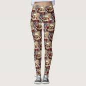 Malti Tzu Hond Kerstfeest Leggings (Voorkant)