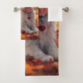 Malti Tzu in de herfst laat Herfst inspireren Bad Handdoek (Insitu)