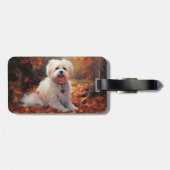Malti Tzu in de herfst laat Herfst inspireren Bagagelabel (Achterkant horizontaal)