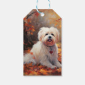 Malti Tzu in de herfst laat Herfst inspireren Cadeaulabel (Achterkant)