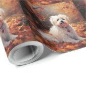Malti Tzu in de herfst laat Herfst inspireren Cadeaupapier (Rol Hoek)