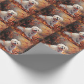 Malti Tzu in de herfst laat Herfst inspireren Cadeaupapier (Hoek)