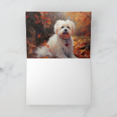 Malti Tzu in de herfst laat Herfst inspireren Kaart (Binnen)