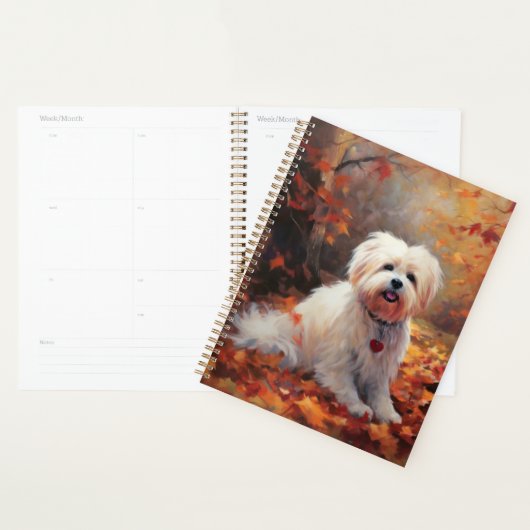 Malti Tzu in de herfst laat Herfst inspireren Planner (Display)