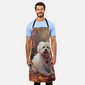 Malti Tzu in de herfst laat Herfst inspireren Schort (Gedragen)