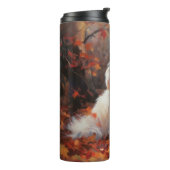 Malti Tzu in de herfst laat Herfst inspireren Thermosbeker (Gedraaid links)