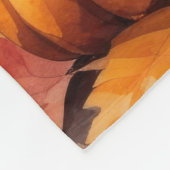 Malti Tzu in de herfst verlaat Thanksgiving kunst Fleece Deken (Hoek)