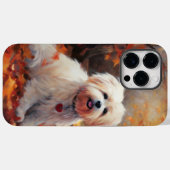 Malti Tzu in herfstbladeren vallen inspireren Case-Mate iPhone Case (Achterkant (horizontaal))